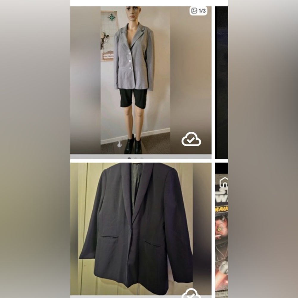 Toby Grey Suit, size 12 & Tan Jay Suit, size 12